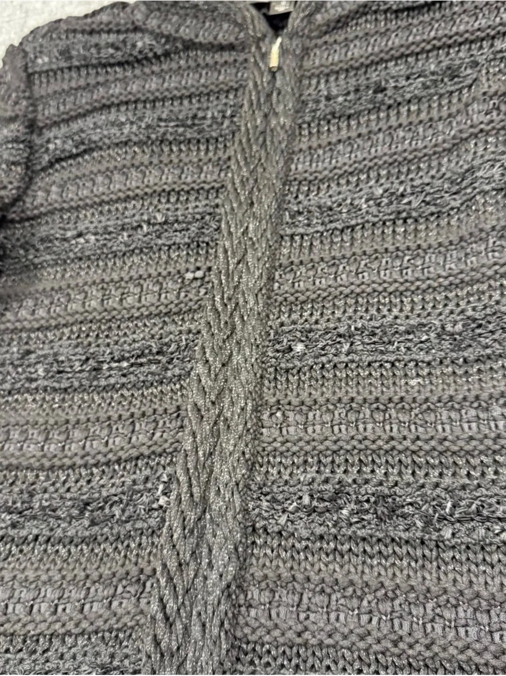 St. John Black  knit sweater jacket Size 12